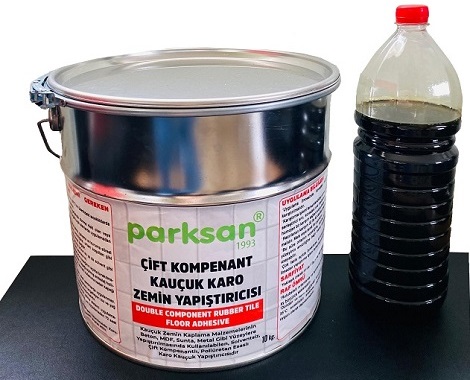 61600 -02 Çift Kompenant Kauçuk Karo Zemin Yapıştırıcısı (10 kg)