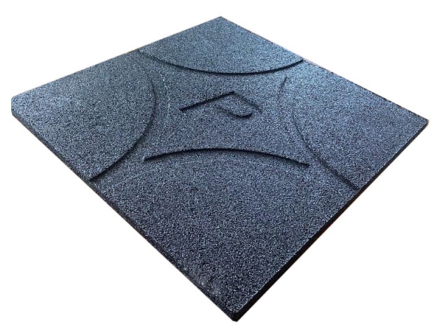 KAUÇUK KARO (50x50 cm) ZEMİN KAPLAMA STANDART RENK MODELLERİ / 61011-01 Kauçuk Karo (Siyah)