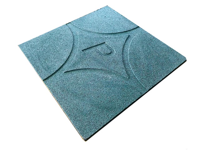 KAUÇUK KARO (50x50 cm) ZEMİN KAPLAMA STANDART RENK MODELLERİ / 61011-03 Kauçuk Karo (Yeşil)