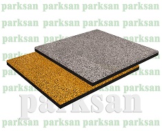 61002-01 Kauçuk Karo (Beyaz - Sarı)